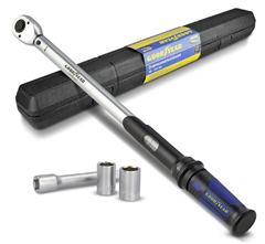 Goodyear Premium Drehmomentschlüssel-Set (42-210 Nm, inkl. Nüsse) für 42€ (-33%)