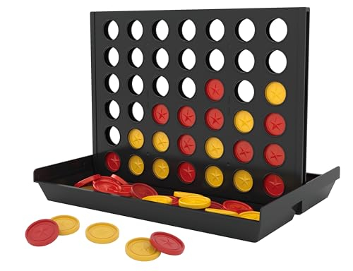 noris Spieleklassiker 4-er Reihe, 4 Gewinnt – Strategiespiel für unterwegs, beliebter Klassiker im Reiseformat für 2€ (-33%)