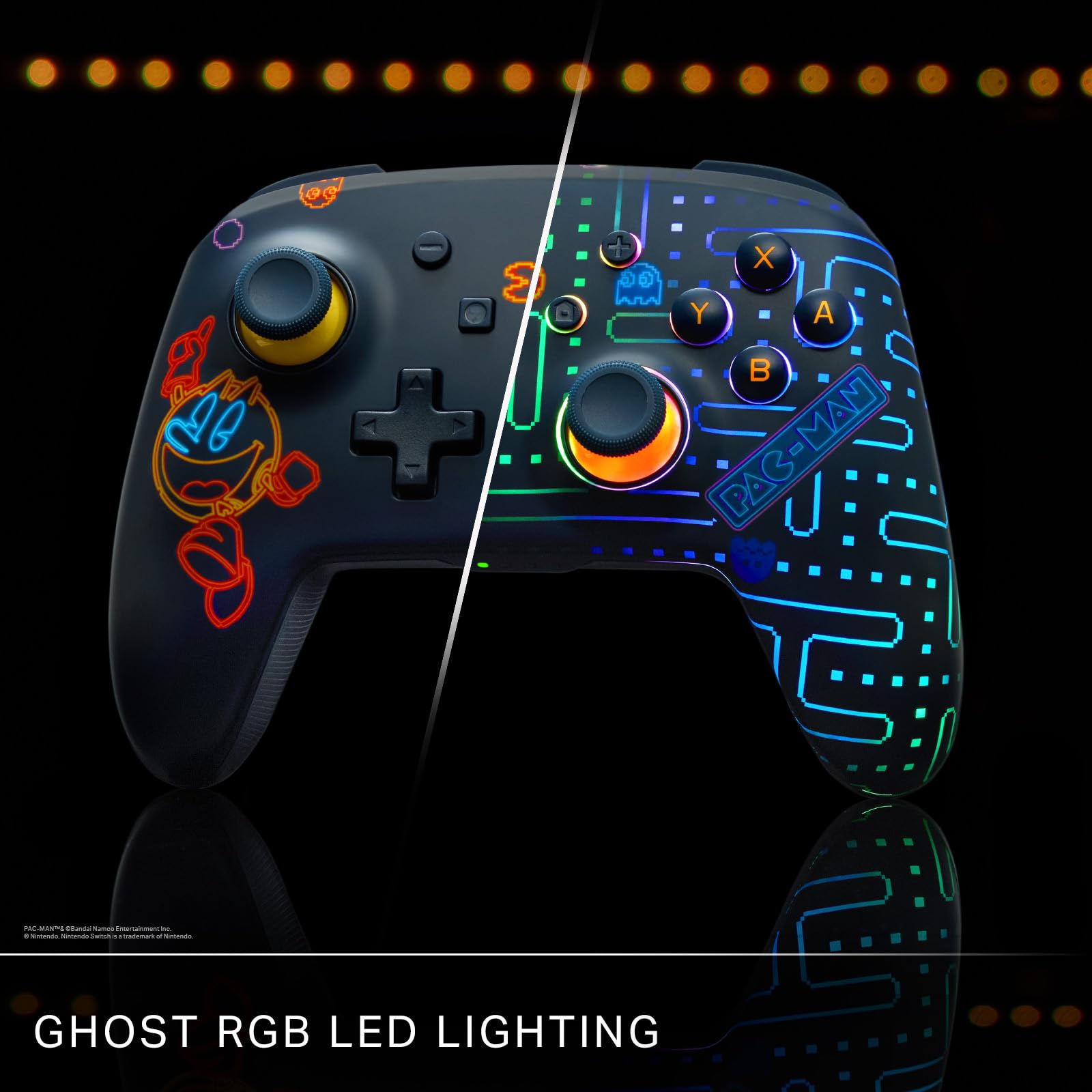 „PowerA Enhanced Wireless PAC-MAN NEON ARCADE“ Controller für Nintendo Switch mit Lumectra – PAC-MAN NEON ARCADE für 34€ (-38%)