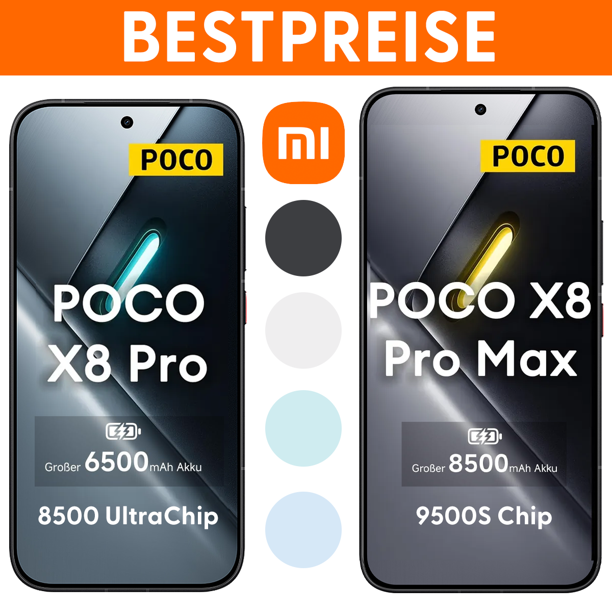 Xiaomi POCO X8 Pro Max & Pro TIEFPREISE: X8 Pro mit 8GB – 12GB & 512GB ab 309,90€ // X8 Pro Max mit 12GB & 256GB – 512GB ab 399,90€ für 310€ (-9%)