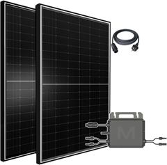 Balkonkraftwerk 1000W Solaranlage mit 800W WiFi Wechselrichter für 249€ (-13%)