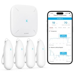 X-Sense WLAN Thermo-Hygrometer-Set (4 Sensoren, CSV)