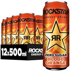 Rockstar Energy Drink Blood Orange Zero (12 x 0,5 l Dosen)