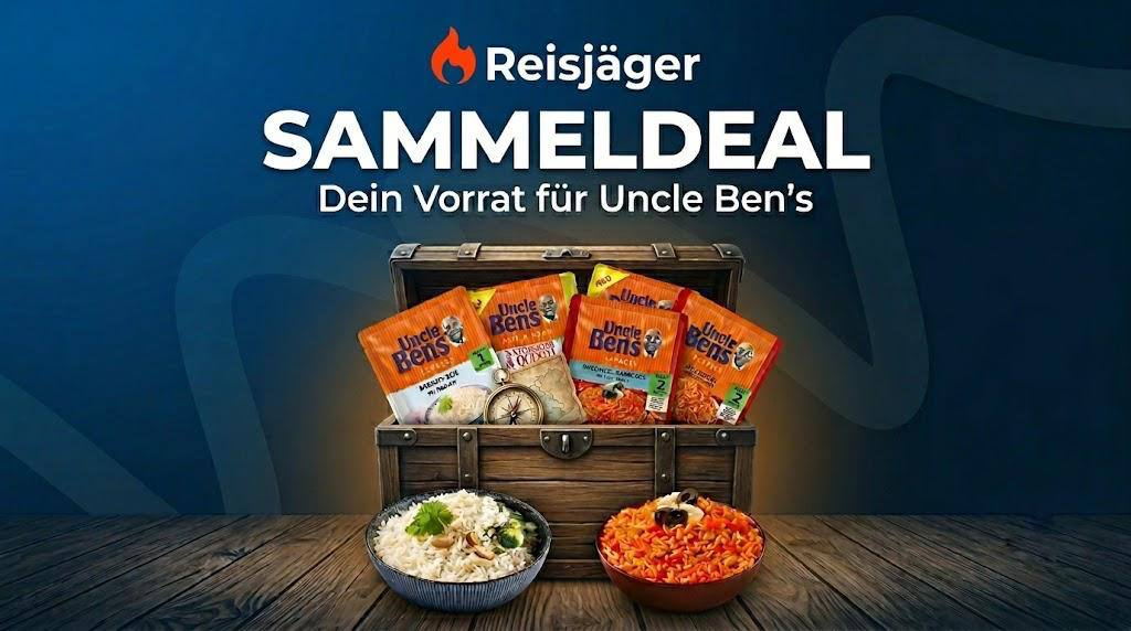 Reisjäger Sammeldeal für den Quickie zwischendurch für 7€ (-34%)