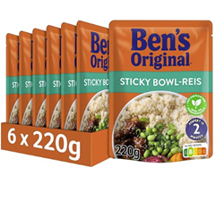 Ben’s Original Express-Reis Sticky Bowl-Reis (6 x 220g)