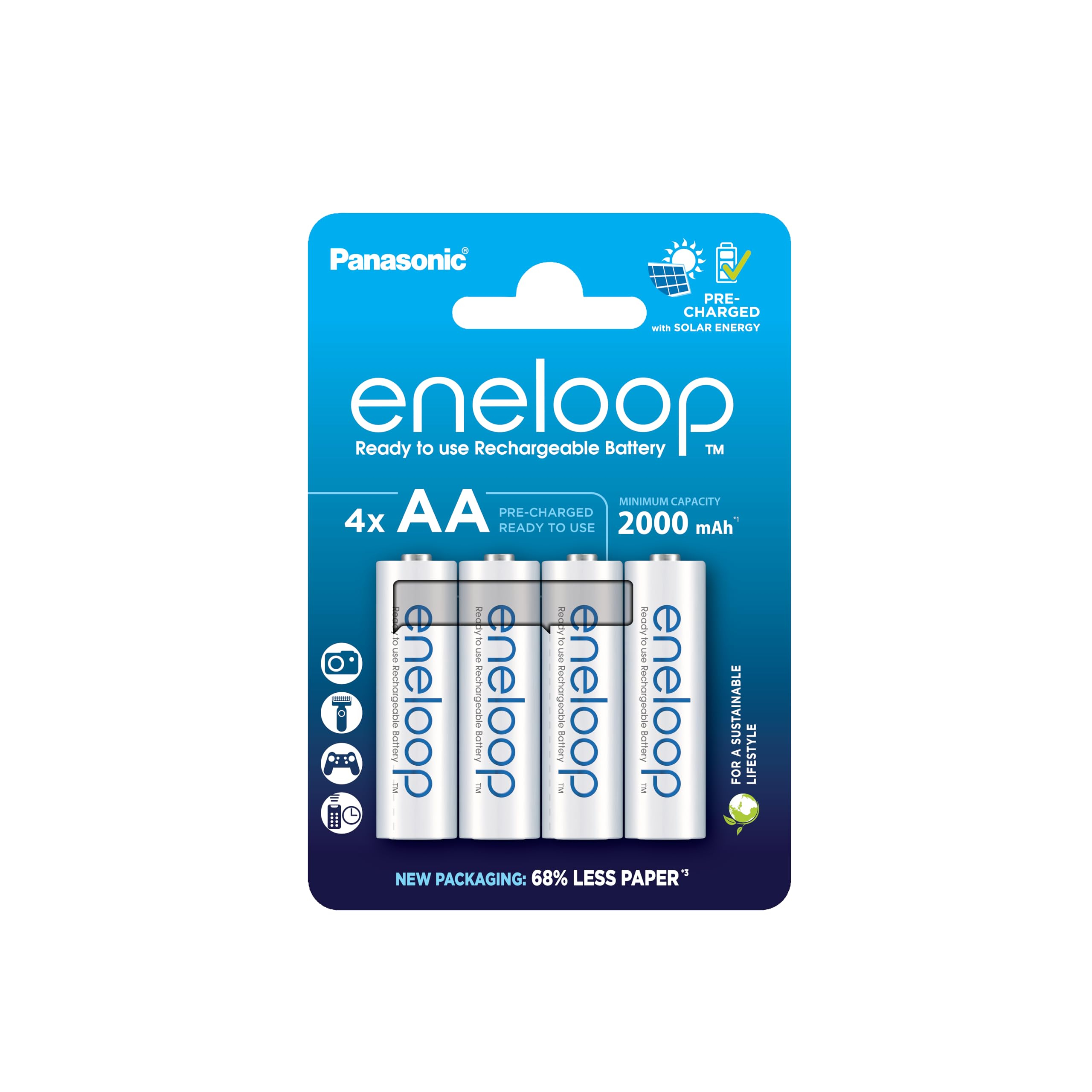 Panasonic eneloop (Gen 5) Mignon AA NiMH 2000mAh, 4er-Pack für 11€ (-40%)