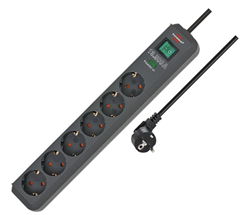 Brennenstuhl Eco-Line 6-Fach Steckdosenleiste (Überspannungsschutz, 1,5m) für 10€ (-31%)