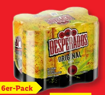 Desperados Original (6 x 0.33 l) – (0,53€ je Dose im 5er Spar-Abo) für 4€ (-28%)