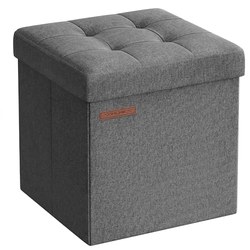 SONGMICS Aufbewahrungshocker (30 cm, faltbar)