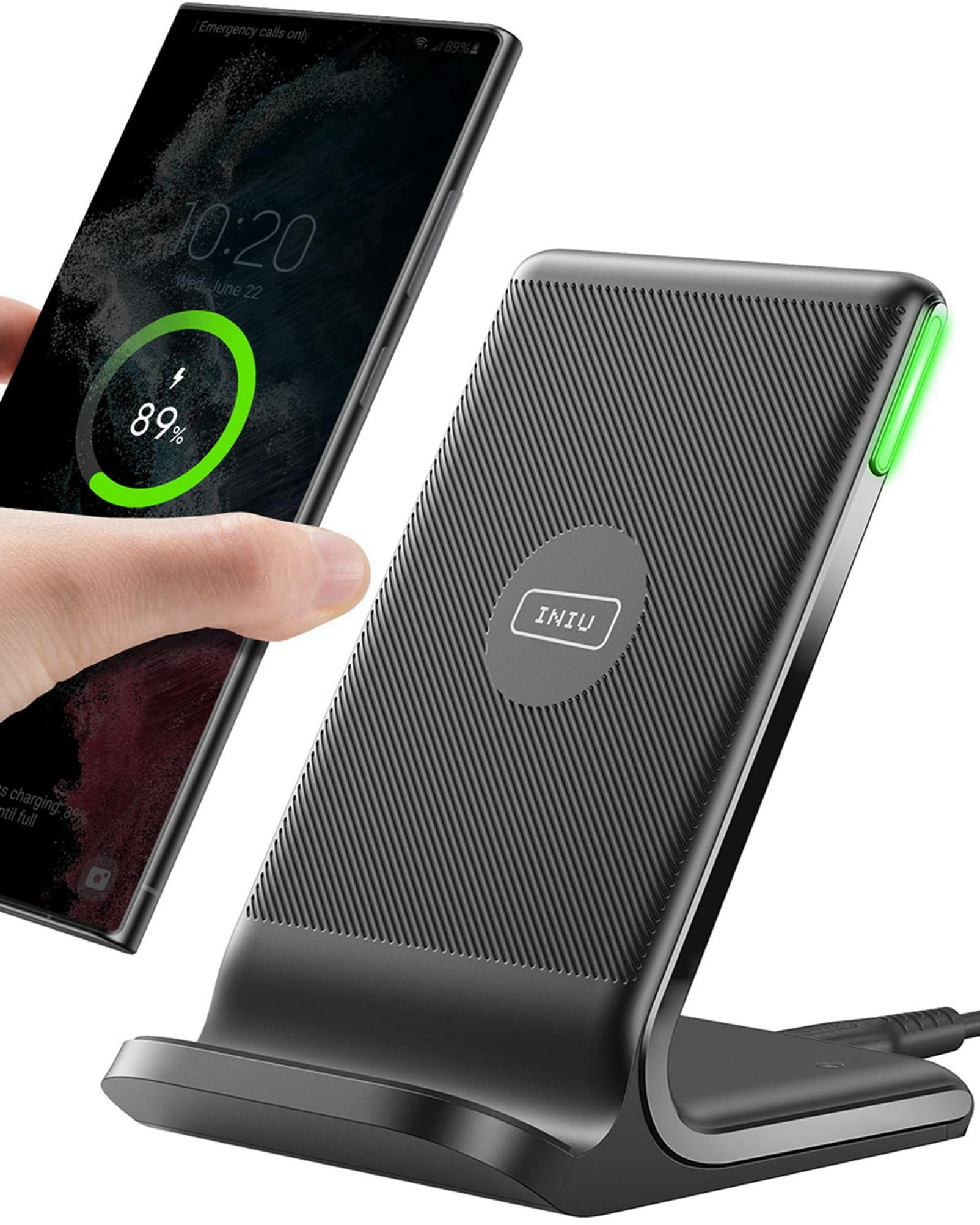 INIU Wireless Charger Stand 15W + GRATIS Mag-Safe Ladegerät 15W Qi2 (inkl. Netzteil) für 15€ (-55%)