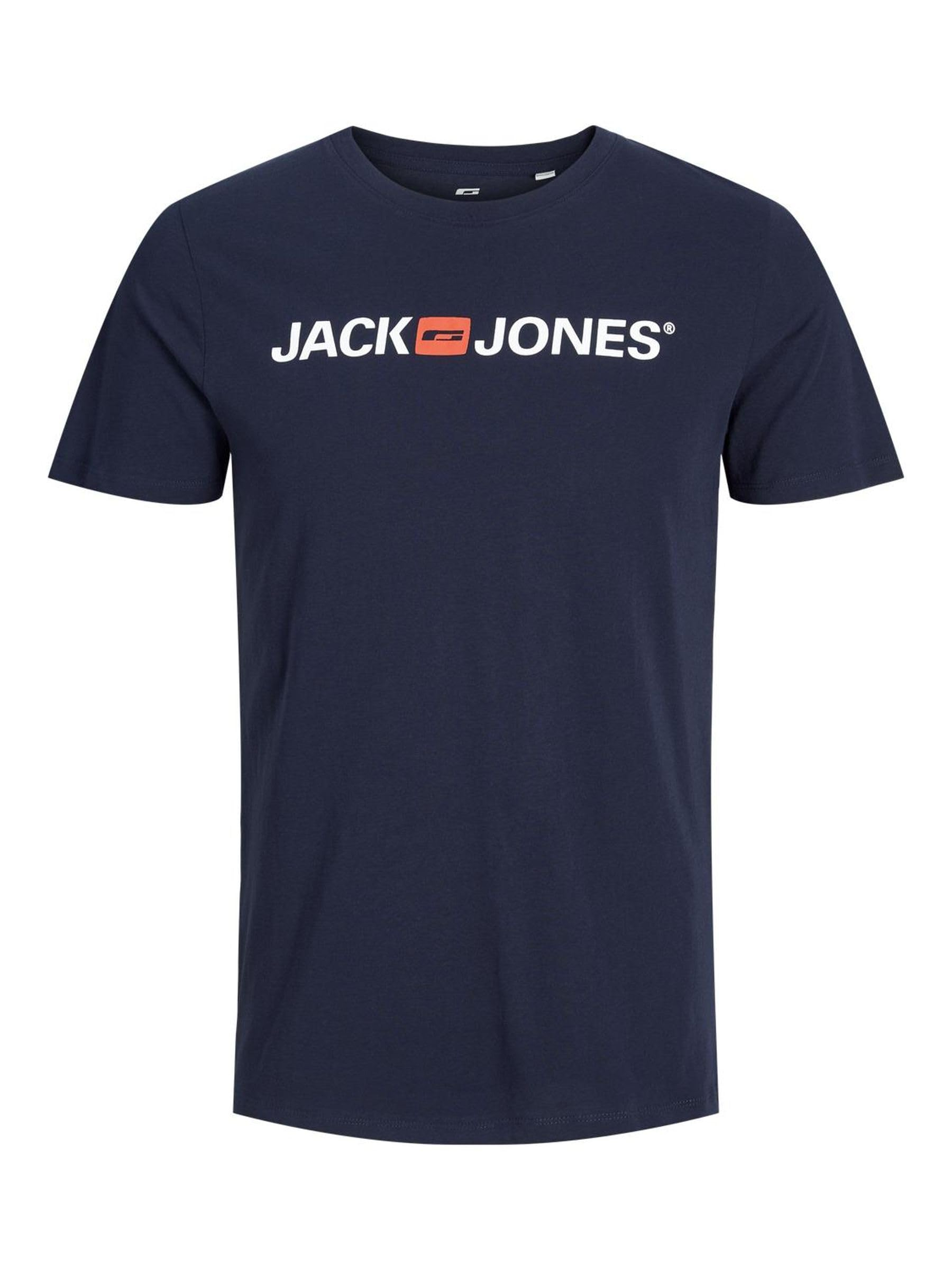 Jack & Jones Logo T-Shirt kurzarm navy blue (Herren) | Größe S,M,XL,XXL für 6€ (-47%)
