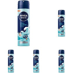 5er Pack NIVEA MEN Cool Marine Artist Edition Deo Spray (je 150 ml) für 9€ (-35%)