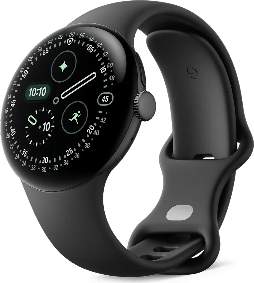 Google Pixel Watch 4 (Wi-Fi) 41mm Matte Black mit Sportarmband Obsidian für 249€ (-28%)