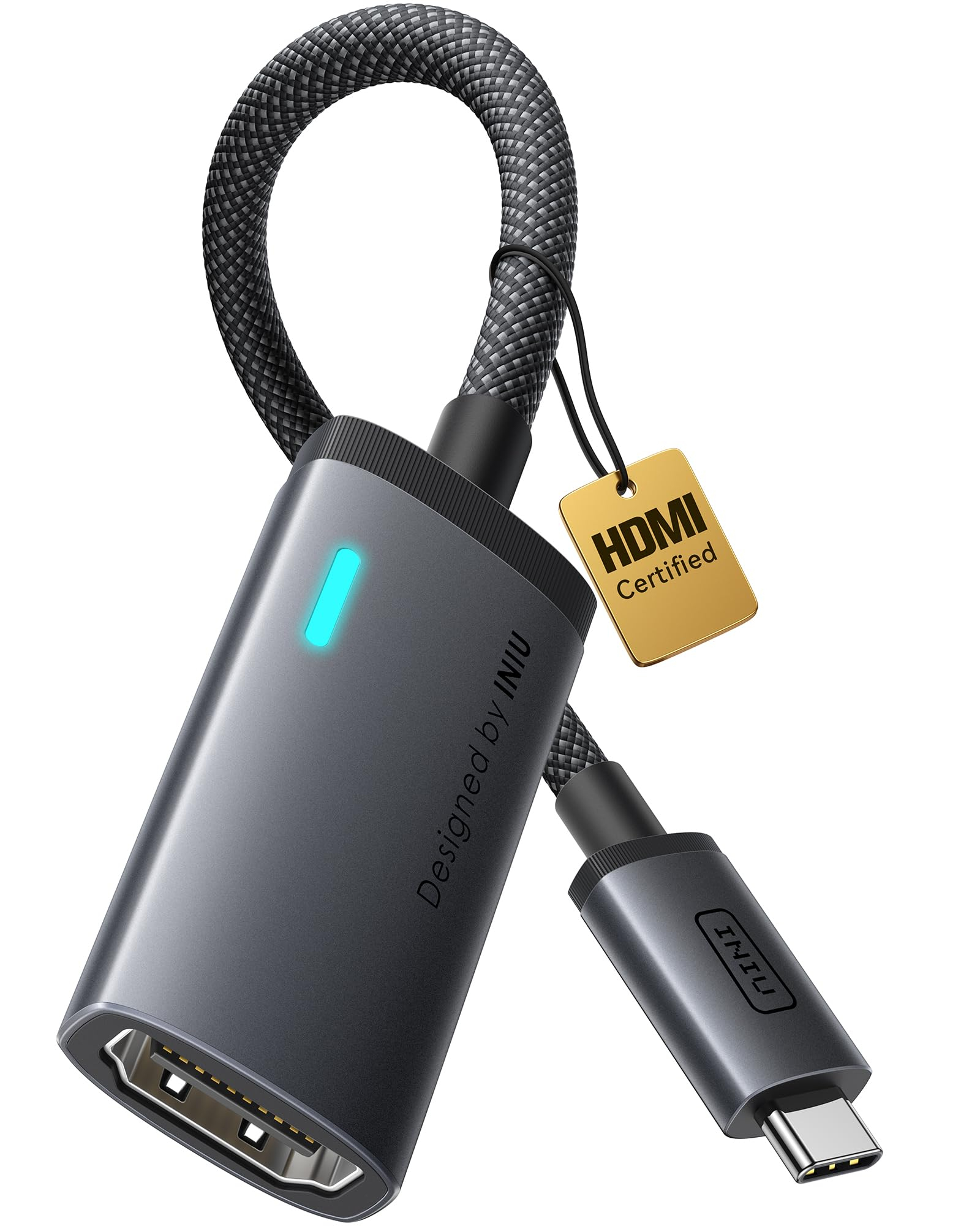 INIU USB C auf HDMI Adapter 4K@60Hz für 5€ (-50%)