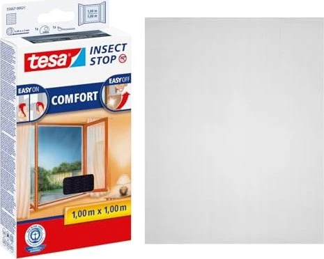 tesa Insect Stop Comfort Fliegengitter 100x100cm anthrazit für 7€ (-19%)