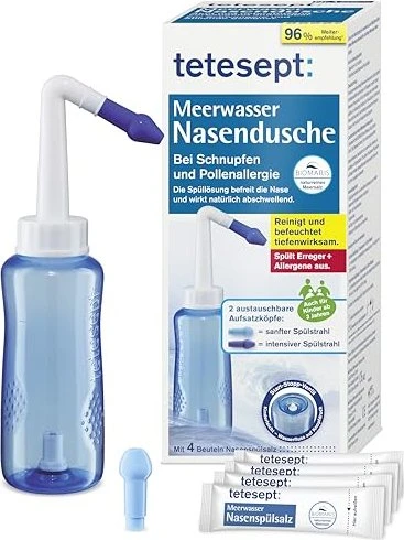 Tetesept Nasendusche Meerwasser für 10€ (-19%)