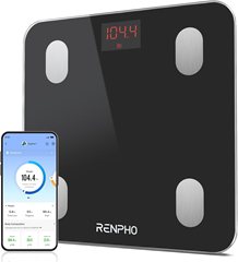 RENPHO Smart-Personenwaage (13 Messwerte, Bluetooth App, 180kg) für 14€ (-32%)