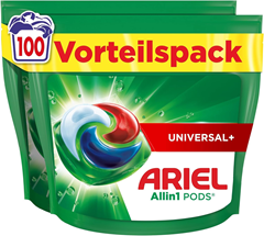 Ariel All-in-1 PODS (100 WL, Universal+) für 20€ (-21%)
