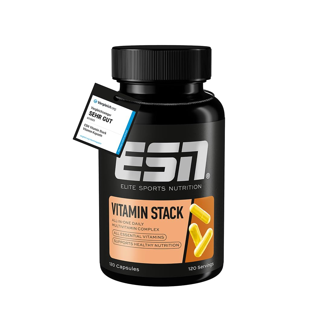 ESN Vitamin Stack, Multivitamin Kapseln, 120 Stück für 15€ (-25%)