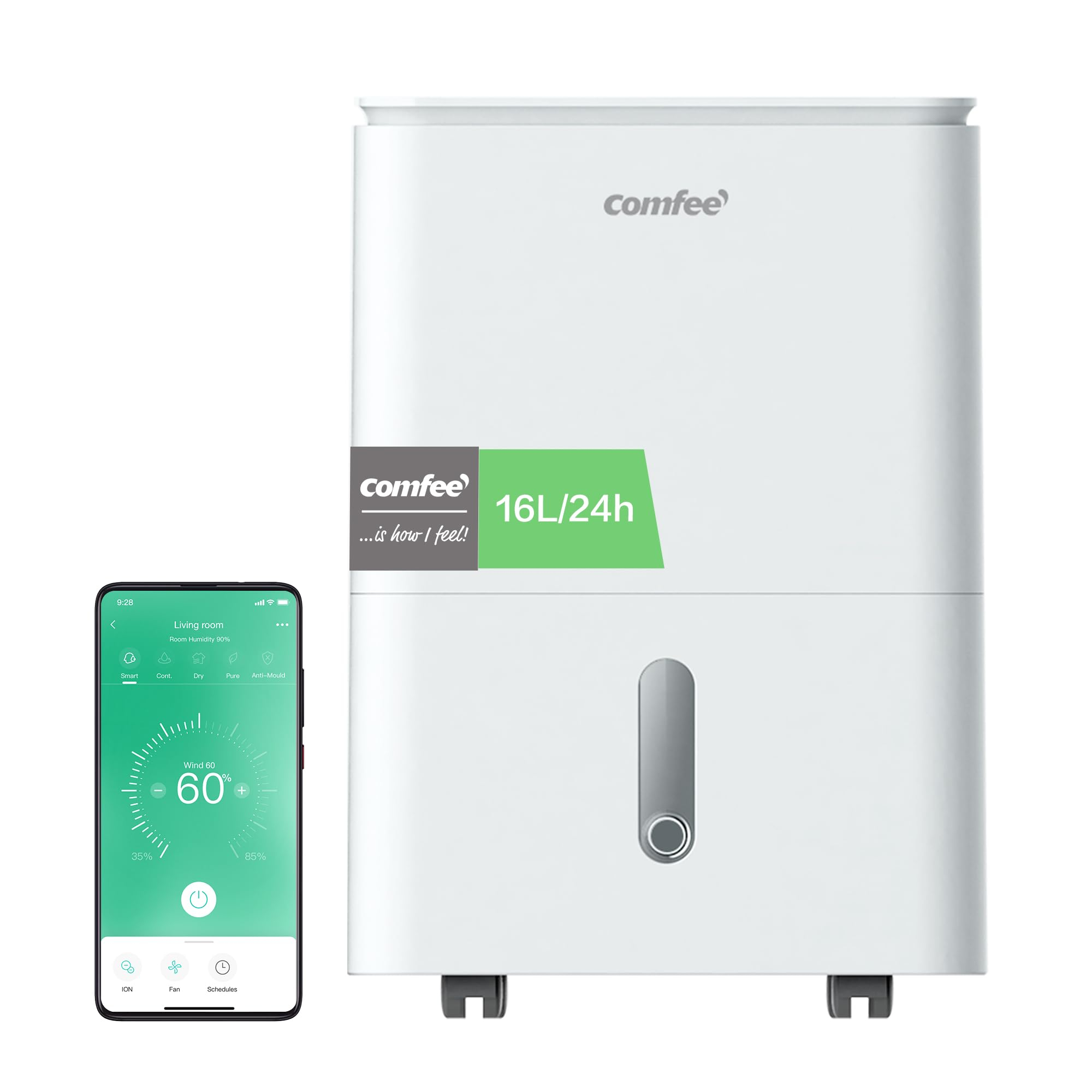 Midea Comfee CDDF7-16DEN7-WFI Easy Dry 16 Luftentfeuchter für 141€ (-27%)