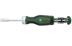 Bosch Ratschenschraubendreher (inkl. 12 Bits im Griff) für 14€ (-21%)