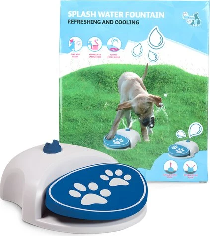 CoolPets Splash Water Fountain, weiß/blau für 16€ (-20%)