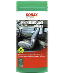 SONAX InnenReinigungsTücher Box (25 Stück) für 6€ (-30%)