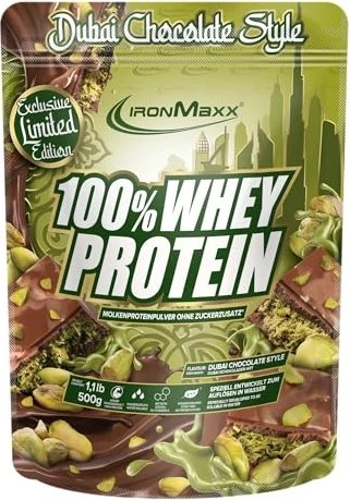 IronMaxx 100% Whey Protein Dubai Schokolade 500g für 15€ (-6%)