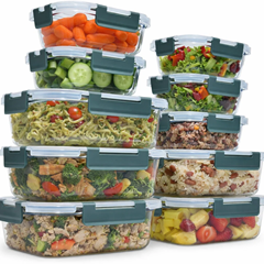 10-tlg. uandu Glas-Frischhaltedosen Set (BPA-frei, ofenfest) für 28€ (-30%)