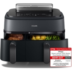 Philips Steam Airfryer 5000 Series Dual Basket für 199€ (-24%)