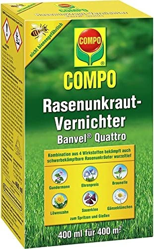 Compo Banvel Quattro Rasen-Unkrautvernichter, 400ml für 18€ (-10%)