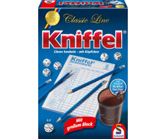 Schmidt Spiele Kniffel Classic Line (großer Block & Becher) für 12€ (-39%)