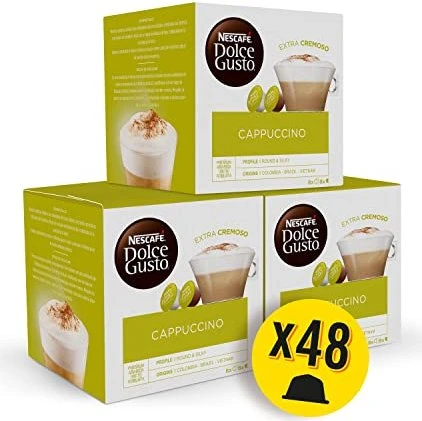 Nestlé Nescafe Dolce Gusto Cappuccino Kaffeekapseln, 24 Stück (3x 8 Stück) für 15€ (-17%)