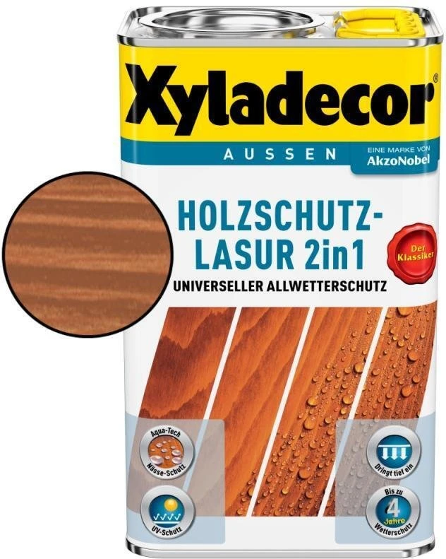 Xyladecor Holzschutz-Lasur mahagonie, 750ml für 10€ (-29%)