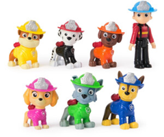 PAW PATROL Fire Rescue 7 Figuren Geschenkset