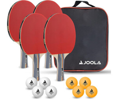 JOOLA Tischtennis-Set Team School (4 Schläger, 8 Bälle, Tasche) für 19€ (-22%)
