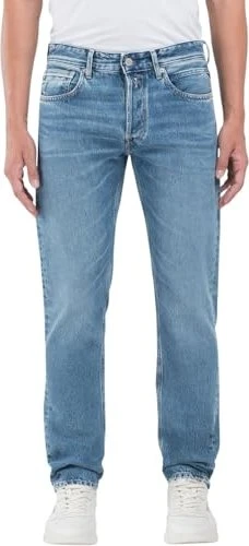 Replay Grover Straight Fit Jeans medium blue (Herren) für 16€ (-27%)