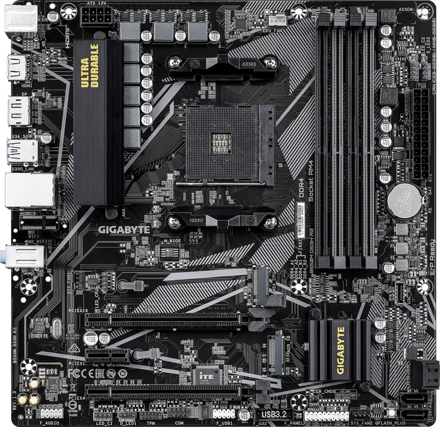 GIGABYTE B550M DS3H R2 (AMD AM4) für 72€ (-9%)