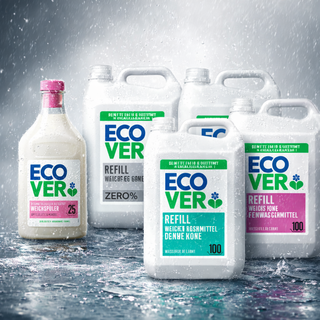 (Sammeldeal) Ecover, Waschmittel, Weichspüler z. B. Weichspüler, Apfelblüten- und Mandelduft, 750ml, 25 Waschladungen ( Spar-Abo) für 1€ (-37%)