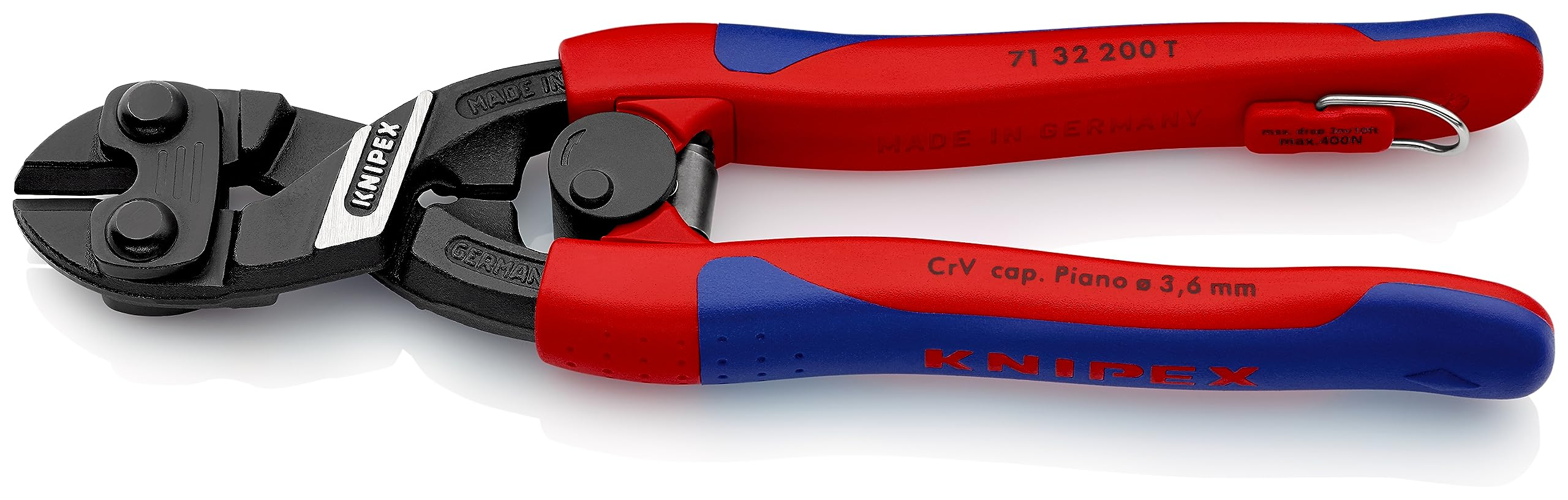 [amazon] KNIPEX CoBolt Kompakt-Bolzenschneider mit schlanken Mehrkomponenten-Hüllen, mit integrierter Befestigungsöse zum, 71 32 200 T für 38€ (-22%)