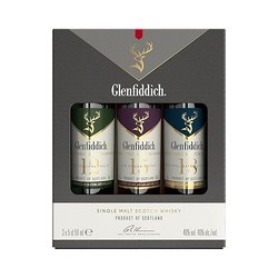 Glenfiddich Single Malt Whisky Probierset (12/15/18 Jahre, 3 x 5 cl)