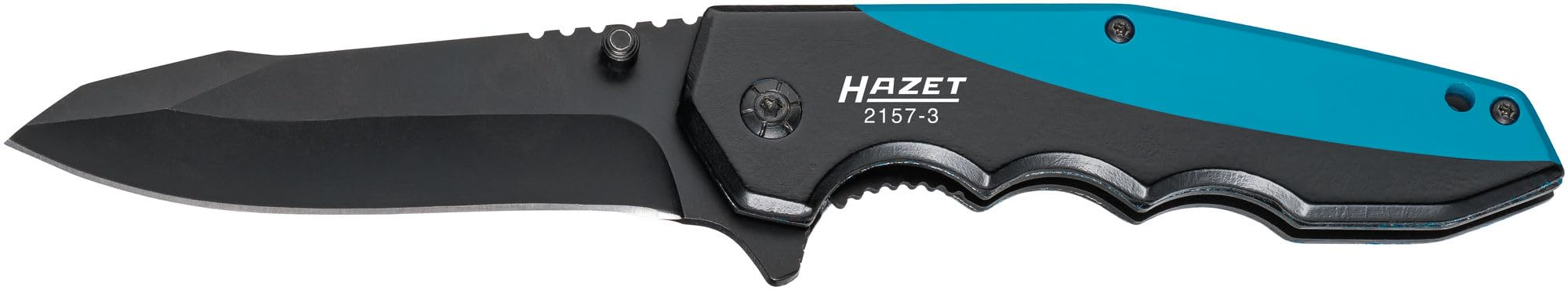 Hazet Klappmesser 2157-3 I Outdoor Taschenmesser mit hochwertiger Edelstahl-Klinge I Aluminium-Griff mit Fingermulden für 11€ (-28%)