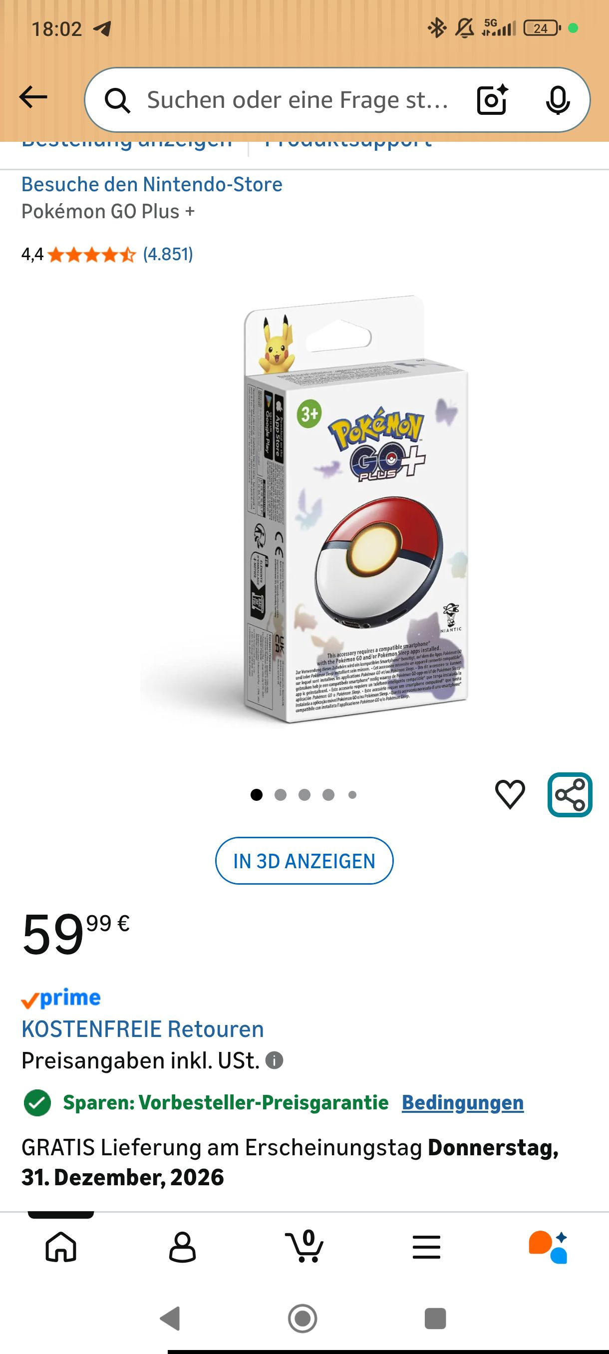 (VORBESTELLUNG) Pokemon go plus plus