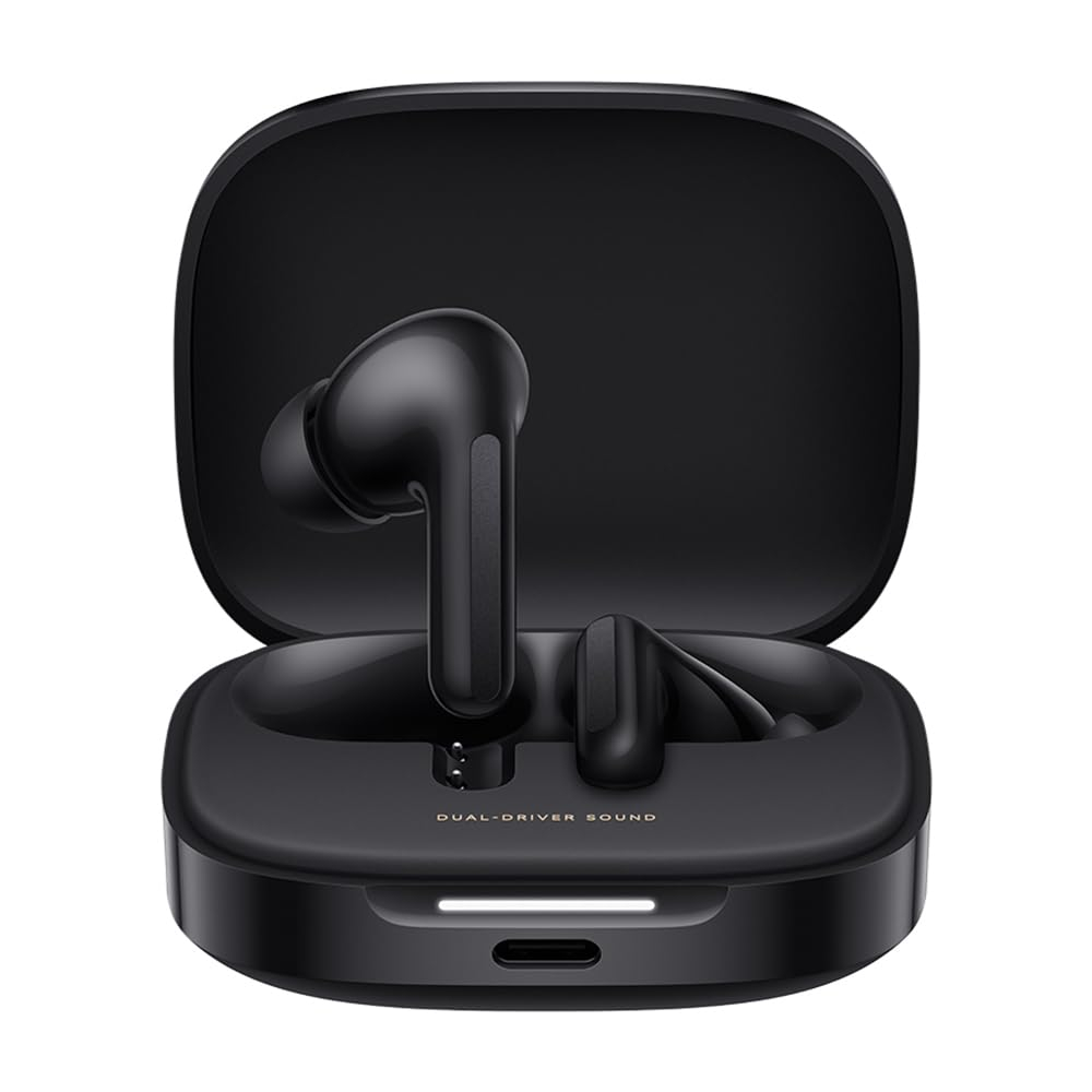 XIAOMI Redmi Buds 6 Kabellose Bluetooth-In-Ear-Kopfhörer mit ANC & Dual-Treiber in Schwarz oder Weiß für 25€ (-35%)