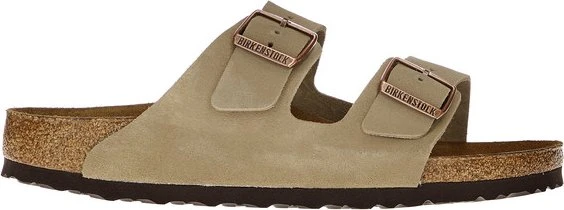 Birkenstock Arizona Veloursleder taupe (Damen) für 88€ (-11%)