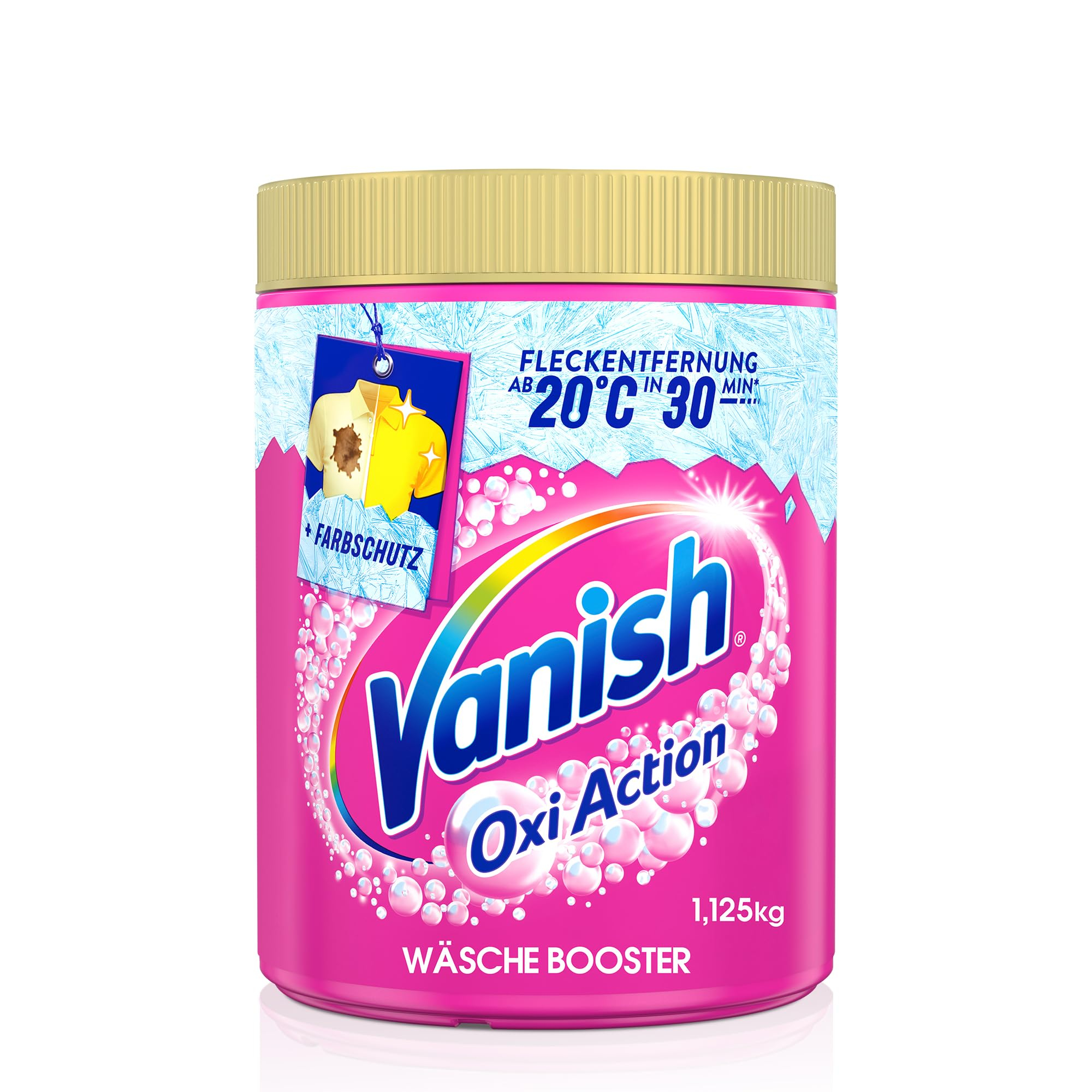 Vanish Oxi Action Pulver Pink oder Powerweiß – 1 x 1,125 kg für 7€ (-32%)