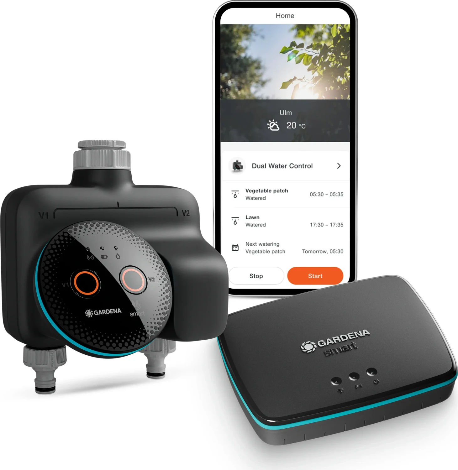 Gardena smart Dual Water Control Bewässerungsset für 186€ (-7%)