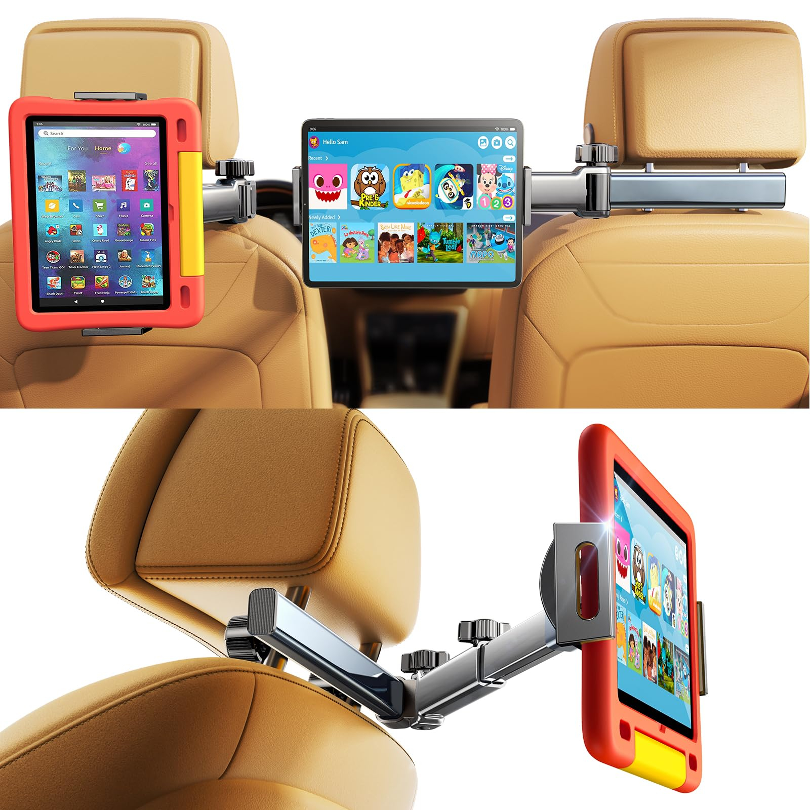 LISEN ausziehbare Tablet Halterung fürs Auto/Kopfstütze für 4,7-11,9 Zoll für 12€ (-28%)