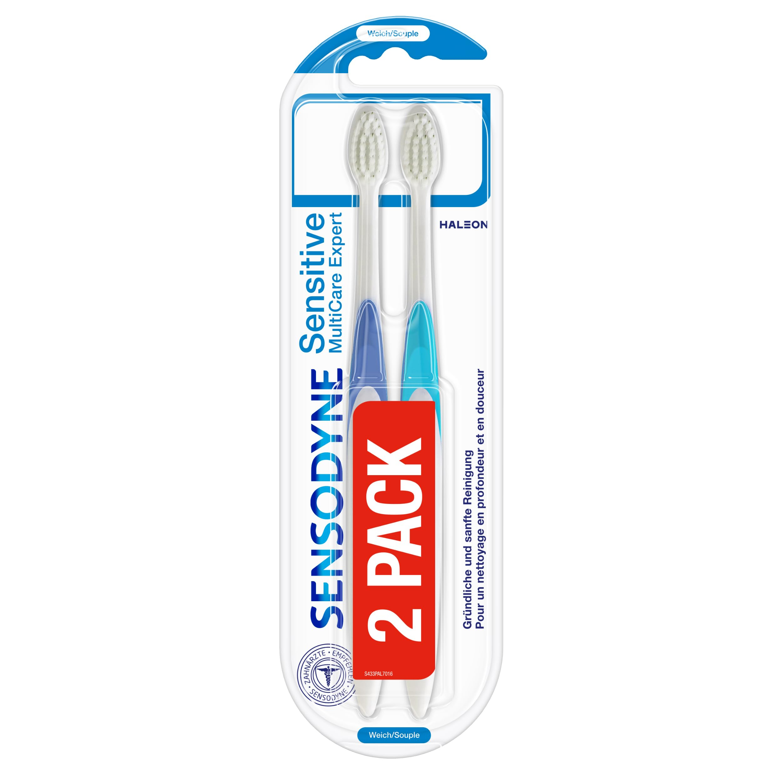 Sensodyne Sensitive MultiCare Expert Zahnbürste Doppelpack für 3€ (-37%)
