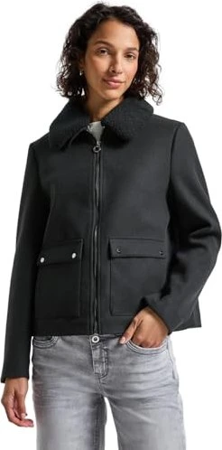 Street One Abnehmbarer Kragen Jacke obsidian blue (Damen) für 46€ (-23%)